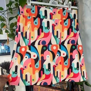 Vibrant Multicolor Women's Mini Skirt